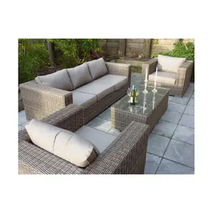 Gold supplier Sigma outdoor furniture three seater sofa leisure rattan sofa set