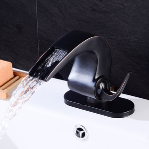 Fapully mejor cascada grifo <span class=keywords><strong>de</strong></span> latón negro aixeta <span class=keywords><strong>de</strong></span> <span class=keywords><strong>bany</strong></span> - Product Image 4
