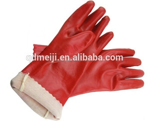 2015 Hot sale cheap price PVC coated woven bracelet safety anti - acid gloves - Product Image 2