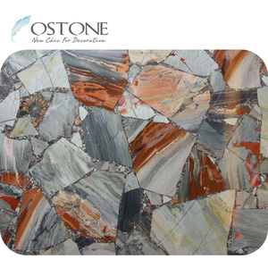 Top Cấp Đa Màu Cam Đá Đá Mã Não Agate Bán Quý Đá Tấm - Product Image 3