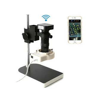 Microscópio eletrônico digital hd wifi, sem fio usb microscópio monocular