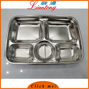 24.5x17.5x3.3 cm Amazon artículo vendedor superior de acero inoxidable Niños lunch box, lonchera de acero inoxidable - Product Image 4