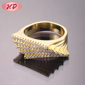 18K oro da sposa zircone anello nuziale per donna elegante forma religiosa lega ridimensionabile e rame pietra preziosa placcatura artigianale - Product Image 3