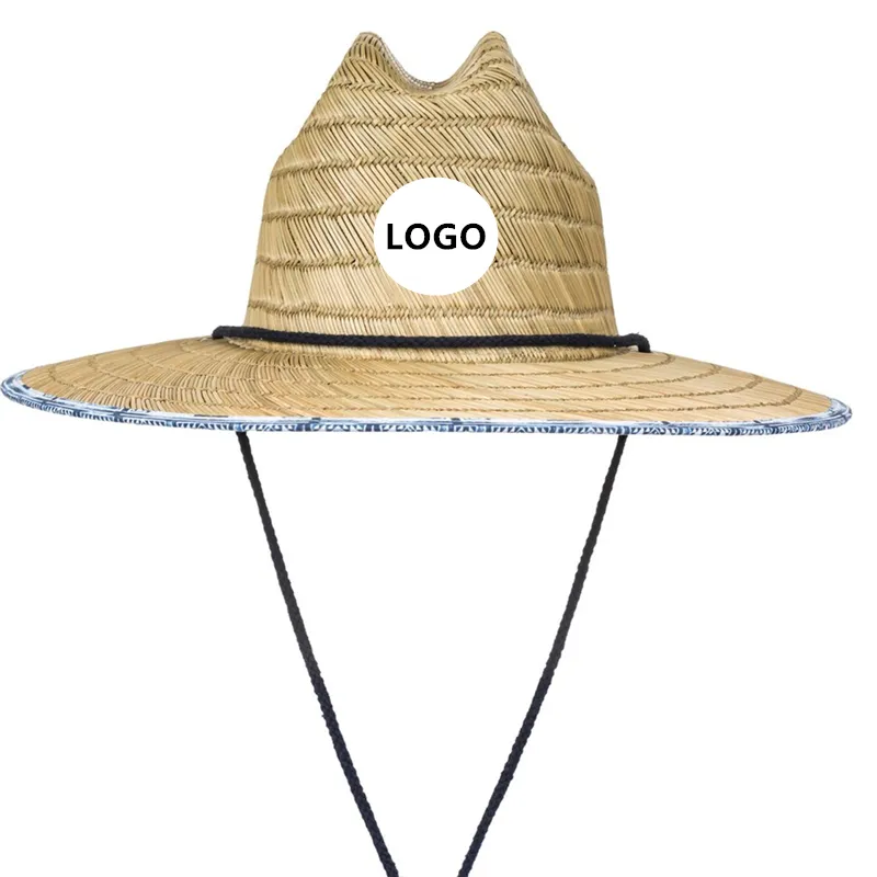 Australian Mexican Hot Sale Adults Summer Outdoor Straw Hat Beach Sunscreen Original Straw Hat With Custom Logo