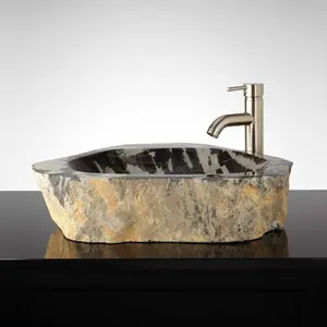 Bathroom Unique Kitchen River Stone Basin/sink