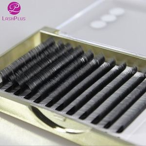 Buena calidad d Curl bifurcado elipse plana extensión de pestañas - Product Image 5