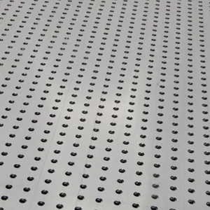 In stock 1x2m sheet 5mm hole distance galvanized perforated metal mesh