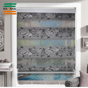 Haoyan <span class=keywords><strong>hermosa</strong></span> cebra patrón rollo hogar ventana cortina jacquard cortina rodante - Product Image 1