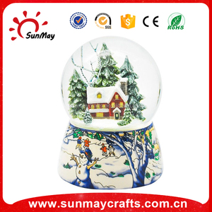 Polyrésine de noël globes de neige avec <span class=keywords><strong>le</strong></span> père noël - Product Image 4