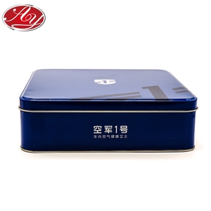 Bán buôn Chất lượng cao tùy chỉnh in màu Xanh Cookie bao bì hộp thiếc vuông - Product Image 5