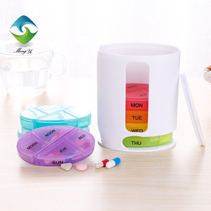WSD-060: <span class=keywords><strong>caja</strong></span> <span class=keywords><strong>organizadora</strong></span> semanal <span class=keywords><strong>de</strong></span> pastillas, soporte, recordatorio <span class=keywords><strong>de</strong></span> medicación <span class=keywords><strong>de</strong></span> viaje diario Am PM, compartimentos <span class=keywords><strong>de</strong></span> día y noche, 7 días, color gris - Product Image 3