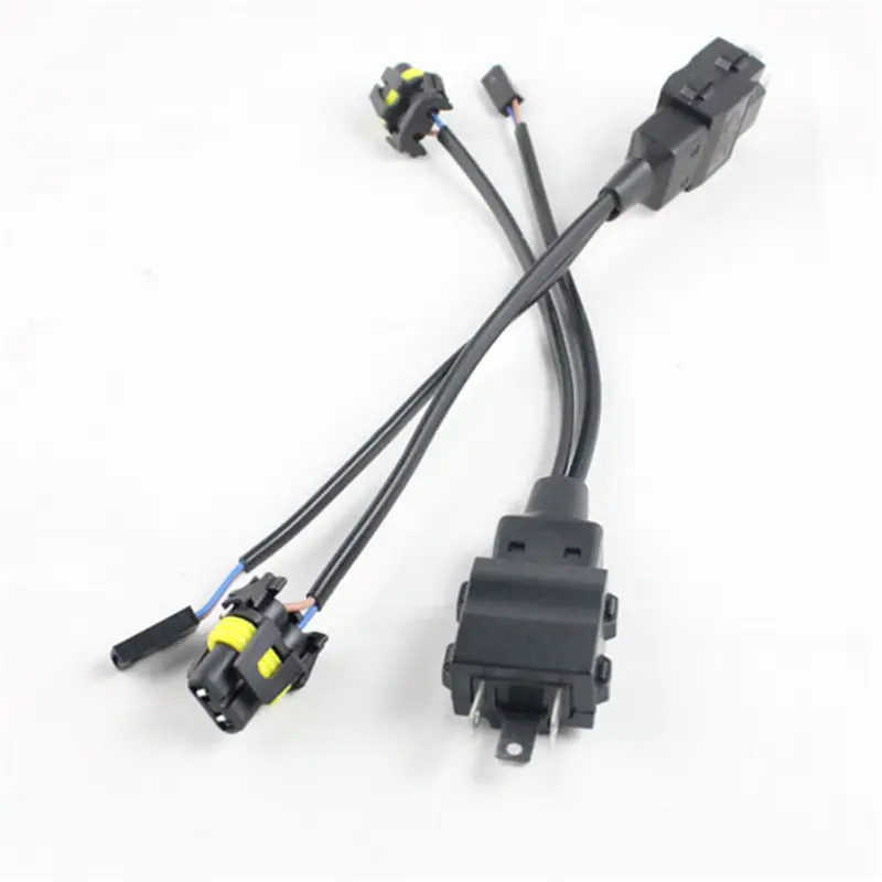 Cables de arnés de cables para faro delantero HID, kit de luces antiniebla, arnés de controlador de Xenón HID H4 Hi/Lo