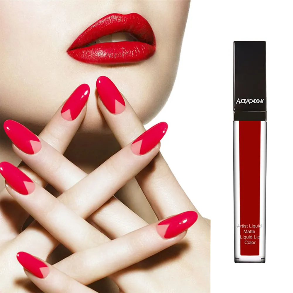 ALICEACADEMY Waterproof Rouge Mat Makeup Matte Liqud Lipstick Pigmented For Beauty