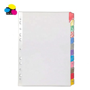 A4 12 Tab <span class=keywords><strong>Manila</strong></span> các loại thư mục 5 màu chỉ số Tab giấy Divider cho nộp hồ sơ sản phẩm - Product Image 2