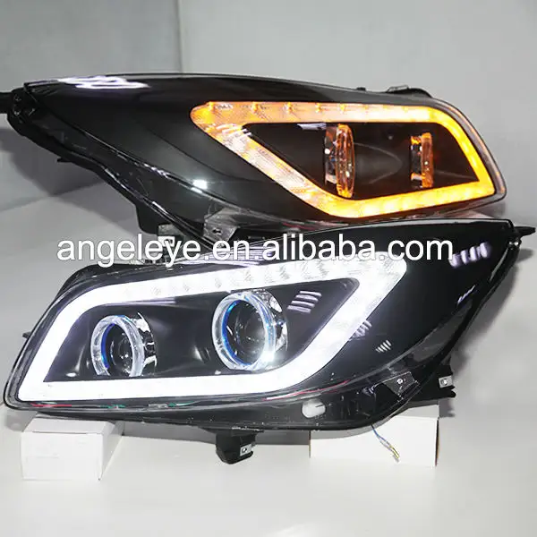 A8 Style Verano Regal Opel insignia LED Bande Phare avec Bi Xenon Projecteur Lentille 2010-2013 Année Doble Couleur JC V1