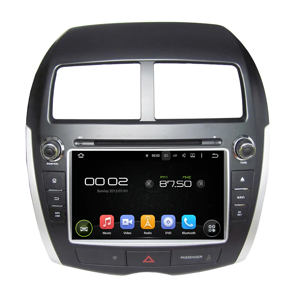 8 "Android 8.1 DVD speler auto multimedia radio GPS navigatie voor MITSUBISHI ASX 2010-2012