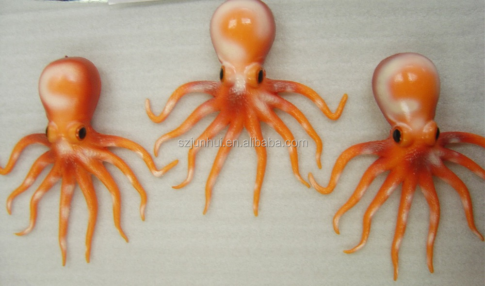 BTSEURY Oktopus Figur Aus TPR Gummi – Realistische Meerestierfigur Als Stressball & Spielzeug Für Kinder