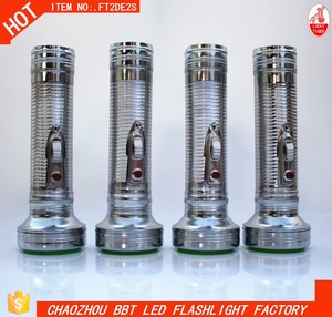 Lucky Tiger Old Style Iron Hand Flashlight <strong>LED</strong> Iron <strong>Torch</strong> - Product Image 2
