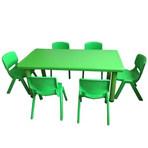 أثاث الأطفال شعبية الملونة البلاستيك المدرسة طاولة المنزل - Product Image 3