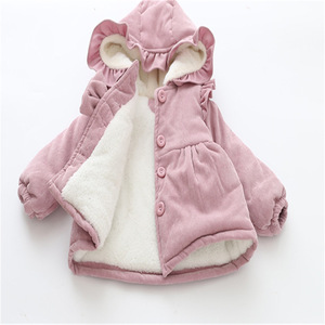 Abrigo <span class=keywords><strong>de</strong></span> niña pequeña, superventas, barato, <span class=keywords><strong>de</strong></span> 6 meses a 3 años, chaqueta <span class=keywords><strong>de</strong></span> <span class=keywords><strong>invierno</strong></span> <span class=keywords><strong>de</strong></span> manga larga <span class=keywords><strong>de</strong></span> algodón <span class=keywords><strong>para</strong></span> <span class=keywords><strong>niñas</strong></span>, botón grueso rosa - Product Image 3