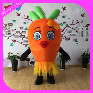 Yeni şişme peluş havuç maskot kostümleri, reklam peluş havuç yürüyüş maskotu