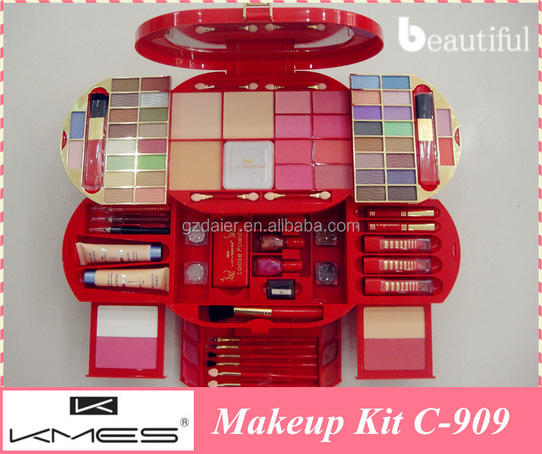 Makeup Set with Eyeshadow, Lipstick, Eyebrow Pencil & Makeup
