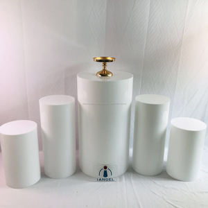 socle acrylique blanc rond transparent pour vente en gros - Product Image 1