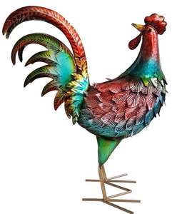 Logam halaman art dekorasi Taman Rooster - Product Image 1