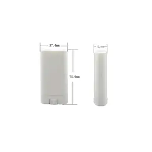 Free samples 15g 30g 50g 65g 75ml PP plastic flat oval shape lip balm tube stick deodorant container