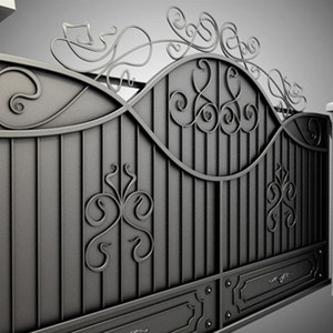 Puertas Corredizas de Hierro Forjado Económicas y Sencillas para Jardín - Product Image 2