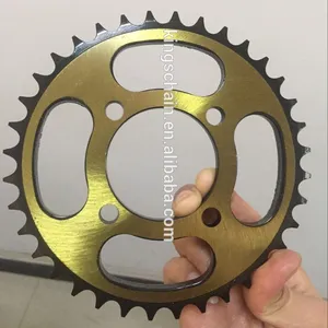 1045 Thép Xử Lý Nhiệt Màu Đen Vàng Màu CG125 38T Xe Máy Chuỗi Và Sprocket Bộ Dụng Cụ