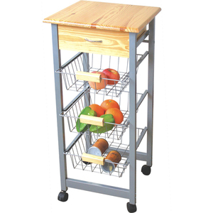 รถเข็นครัวการออกแบบรถเข็นไม้เฟอร์นิเจอร์รถเข็นครัว - Product Image 5