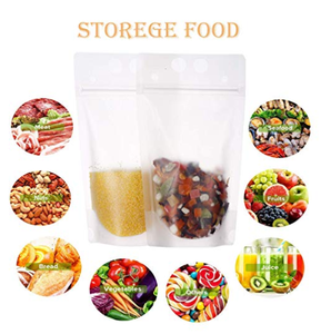 Sacchetti <span class=keywords><strong>per</strong></span> Bevande Fredde al Tè al Latte, Buste Monouso con Chiusura a Zip <span class=keywords><strong>per</strong></span> Succhi da Asporto - Product Image 2