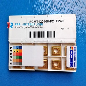 Seco <span class=keywords><strong>plaquettes</strong></span> <span class=keywords><strong>de</strong></span> <span class=keywords><strong>tournage</strong></span> tour <span class=keywords><strong>de</strong></span> coupe en <span class=keywords><strong>carbure</strong></span> outils SCMT120408-F2 TP40 - Product Image 1