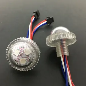 娱乐 led 像素 3 点 26毫米凸圆形 led 嘉年华公园设备骑乘灯变色 5050smd rgb 12 v