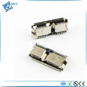 Micro USB 3.0 Female 10 Pin SMT SMD PCB Socket Connector