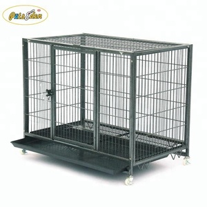 Niche en métal pour chien, accessoire grande taille, robuste, avec roulettes - Product Image 2