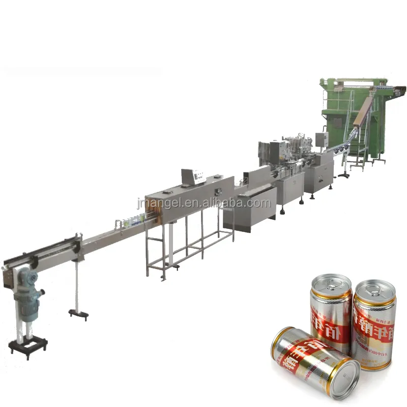 Oro proveedor de aluminio de concentrado de jugo de fruta máquina de enlatado máquina de aluminio/cerveza de relleno