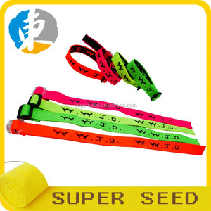 Couleur unie pour les bracelets jacquard tissés What Would Jesus Do avec logo WWJD - Product Image 5