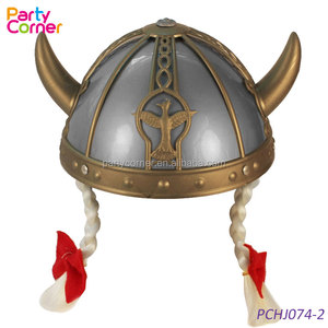 Casco <span class=keywords><strong>de</strong></span> Plástico General para Cosplay <span class=keywords><strong>de</strong></span> Fiesta, Disfraz <span class=keywords><strong>de</strong></span> <span class=keywords><strong>Guerrero</strong></span> Héroe, Sombrero <span class=keywords><strong>de</strong></span> Disfraz, Casco Vikingo para Niños con Cuernos, Fiesta <span class=keywords><strong>de</strong></span> Disfraces - Product Image 4