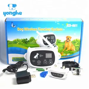 Manufacturer OEM Electric Outdoor Garden In Ground Expandable pet training Wireless Dog Fence for dogs Orange