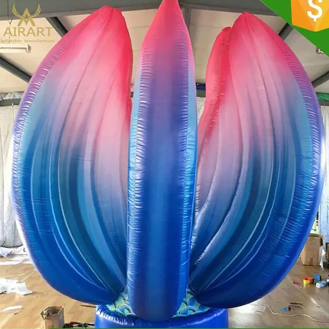 Valentine's Day party stage decor inflatable blasting flower open and close z08