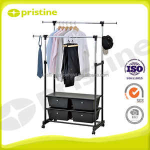 Mit ชั้นวางของในครัวเรือนแบบโลหะสองชั้นของไต้หวันขาตั้งแขวนสำหรับใช้ในบ้านเฟอร์นิเจอร์ผู้ผลิต - Product Image 2