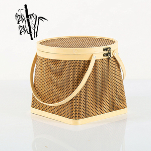 Cestas de Almacenamiento de Bambú Natural Ecológicas Personalizadas al por Mayor, con Asas y Tapas, Diseño Multifuncional para Alimentos, <span class=keywords><strong>Bebés</strong></span> y Pan - Product Image 6