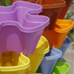 Pots hydroponiques pour jardinage, tour à empiler vertical, pots pour fraises ou fleurs, empilables - Product Image 4