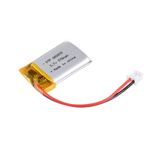<span class=keywords><strong>Micro</strong></span> polímero de lítio 300mah bateria 3.7v 602030 para carro de brinquedo