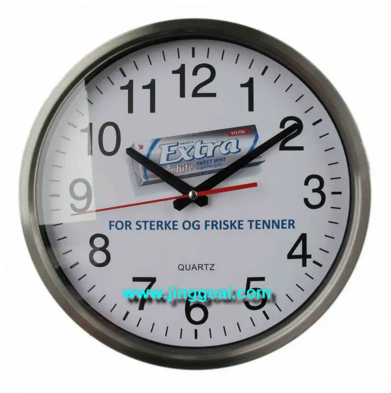 Stainless steel wall clock