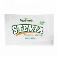 100% Bubuk Ekstrak Daun Stevia Alami Murni Sachet Stevia untuk Kopi atau Teh