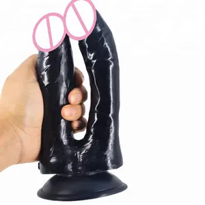 Bestseller Massage Anal Spielzeug Simulation Penis Flirten Klitoris Doppel dildo Sexspielzeug Für Lesben