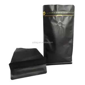 大象粪咖啡500克印花黑袋盒小袋包装袋，带拉链铝箔包装，用于油炸猪肉片